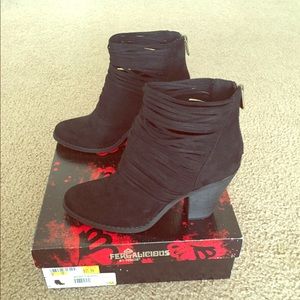 Black ankle bookie (Sz 9)